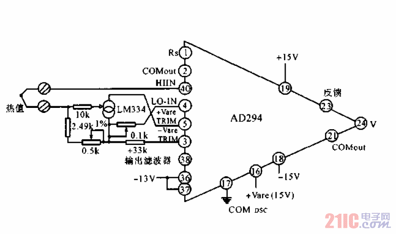 <strong>冷端補(bǔ)償</strong>的<strong>隔離輸出</strong>型<strong>熱電偶</strong><strong>測(cè)溫電路</strong>.gif