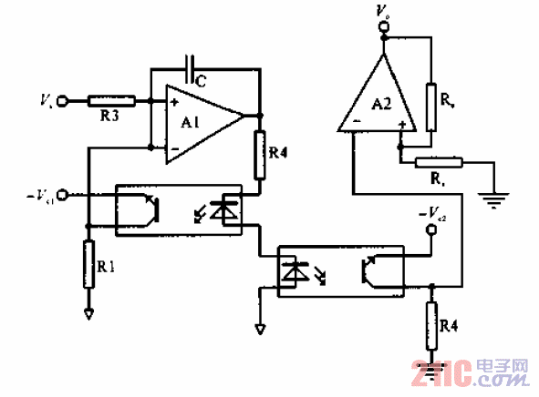 <strong>遠距離傳輸</strong><strong>模擬信號</strong>的光電<strong>耦合電路</strong>.gif