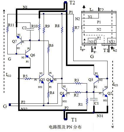 雙向晶閘管工作原理是什么？三個電極的作用各是什么？