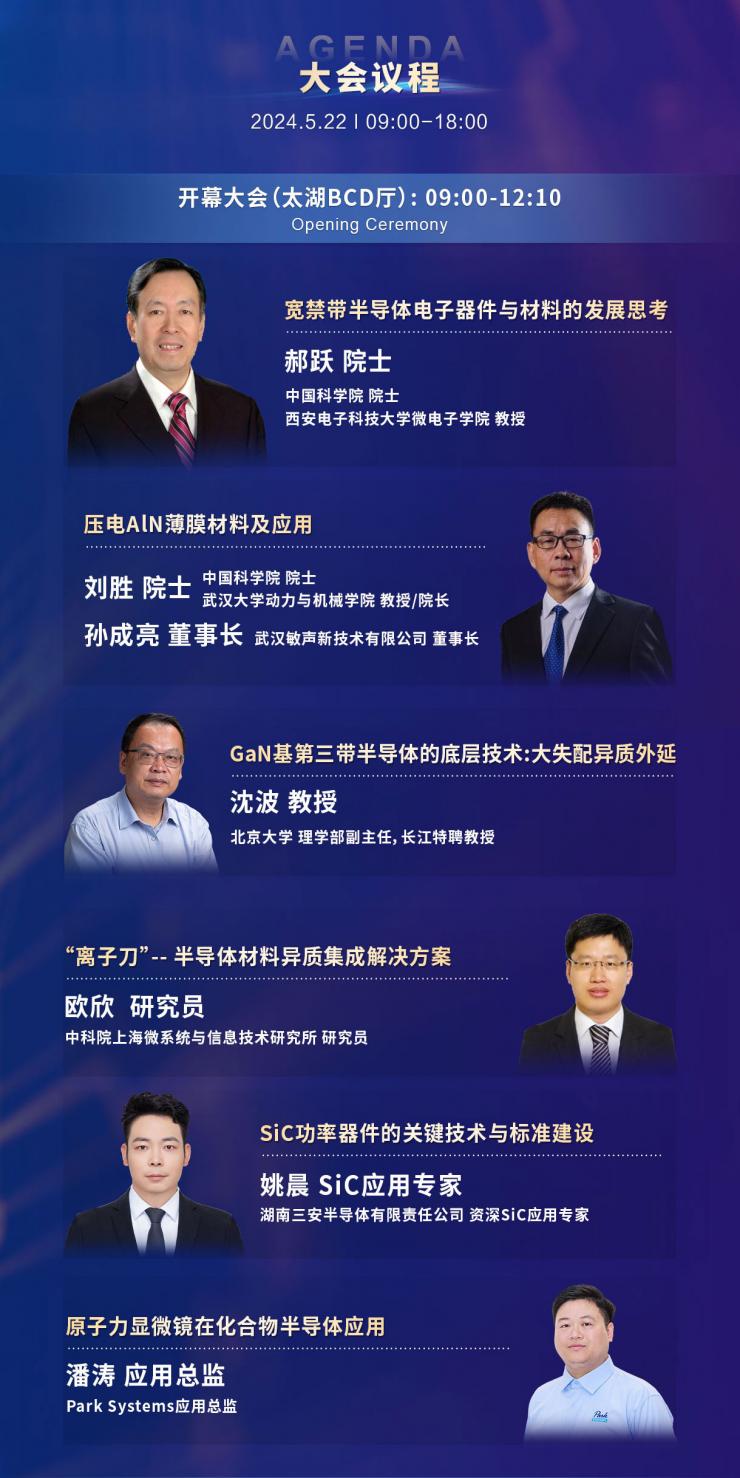 超強陣容議程搶先看，西電/武大院士領航，中科院/南砂晶圓/晶湛/海乾/BelGaN/三安集成/廣東致能/云天/安靠等重要技術發(fā)布