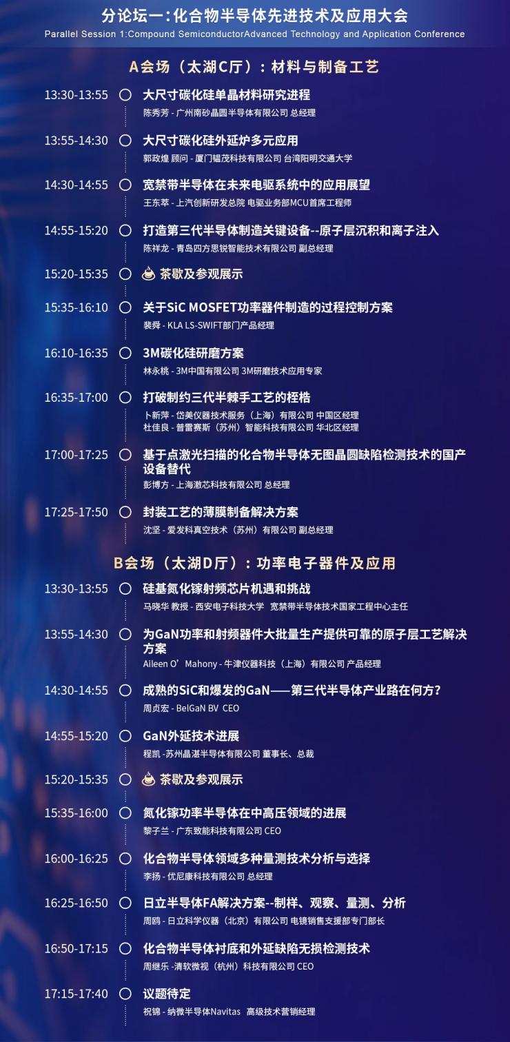 超強陣容議程搶先看，西電/武大院士領航，中科院/南砂晶圓/晶湛/海乾/BelGaN/三安集成/廣東致能/云天/安靠等重要技術發(fā)布