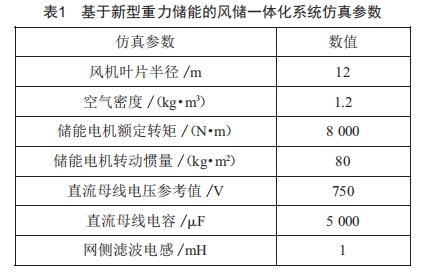 基于新型重力儲能的風儲一體化系統(tǒng)設(shè)計