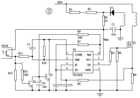 一種基于UC3842的 改進型的應(yīng)用電路
