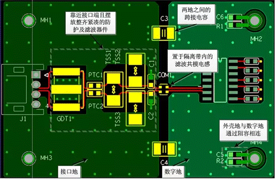 常用的RS-485接口電路的EMC電路設計