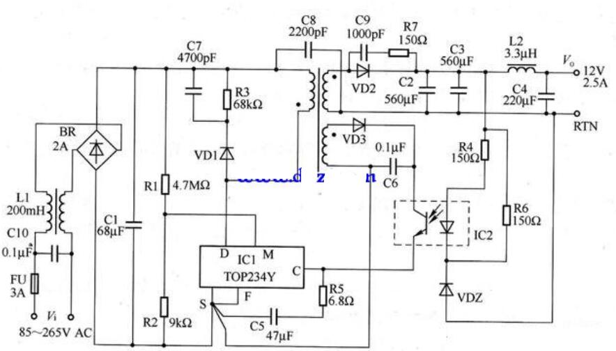 開關電源的工作原理_開關電源中高頻變壓器的作用