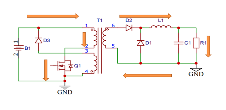 單端正激式開(kāi)關(guān)電源的典型電路分享