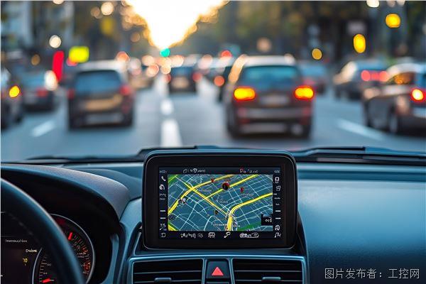 攝圖網(wǎng)_603177201_車載導航顯示城市街道前方車輛行駛(企業(yè)商用).jpg