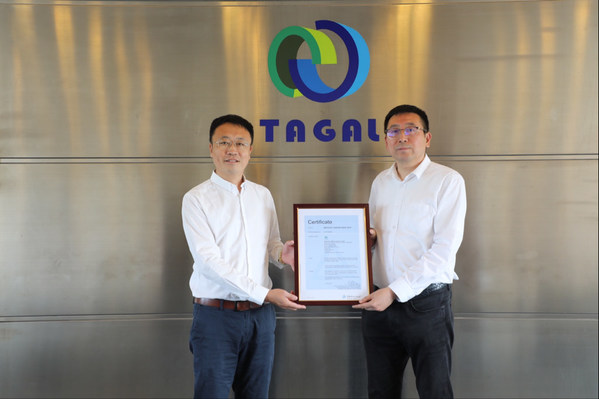 TUV萊茵為TAGAL頒發(fā)ISO 50001能源管理體系認(rèn)證證書