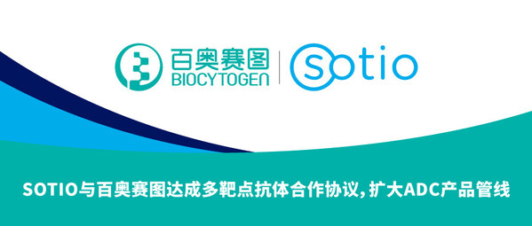 SOTIO與百奧賽圖達成多靶點抗體合作協(xié)議，擴大ADC產(chǎn)品管線