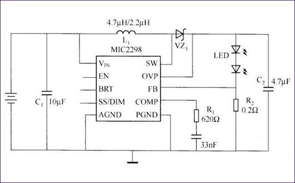 MIC2298(gu)ɵ(q)LED·D